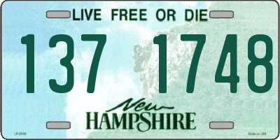 NH license plate 1371748