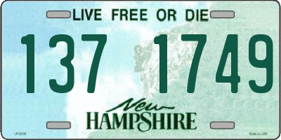 NH license plate 1371749