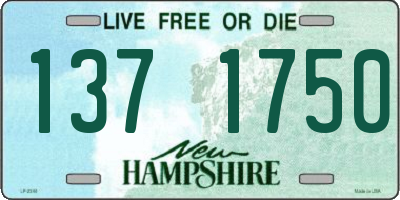 NH license plate 1371750