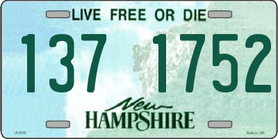 NH license plate 1371752
