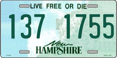 NH license plate 1371755