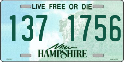 NH license plate 1371756