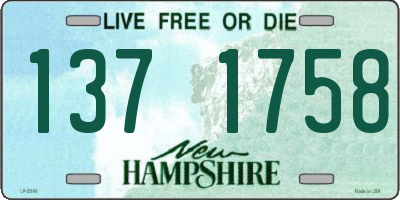 NH license plate 1371758
