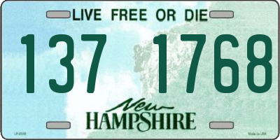 NH license plate 1371768