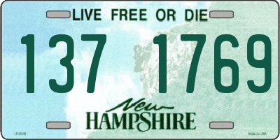 NH license plate 1371769