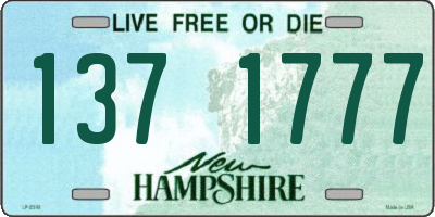 NH license plate 1371777