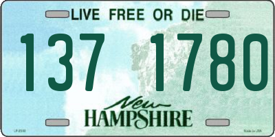 NH license plate 1371780