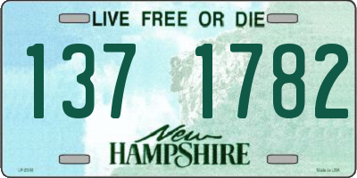 NH license plate 1371782