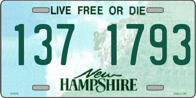 NH license plate 1371793