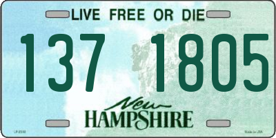NH license plate 1371805