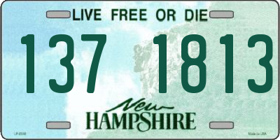 NH license plate 1371813