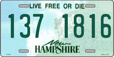 NH license plate 1371816