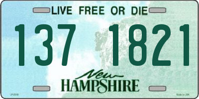 NH license plate 1371821