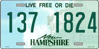NH license plate 1371824