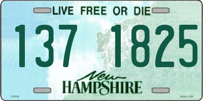NH license plate 1371825