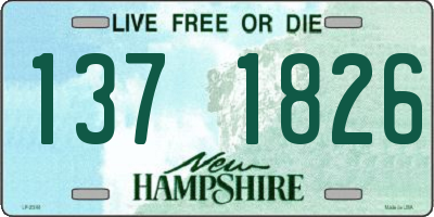 NH license plate 1371826