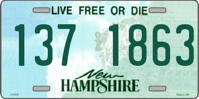 NH license plate 1371863