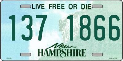 NH license plate 1371866