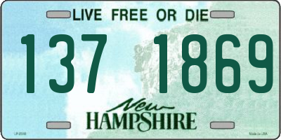 NH license plate 1371869