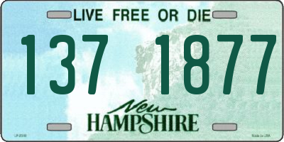NH license plate 1371877