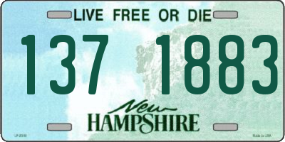 NH license plate 1371883