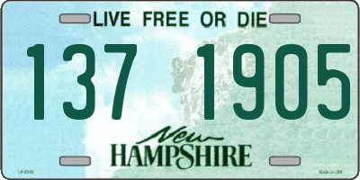 NH license plate 1371905