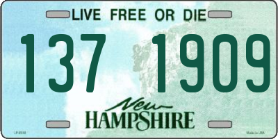 NH license plate 1371909