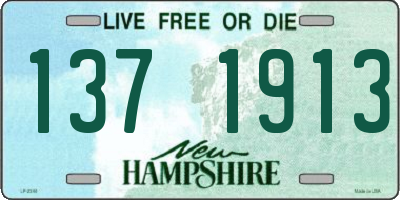 NH license plate 1371913