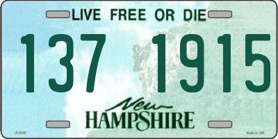 NH license plate 1371915