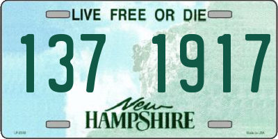 NH license plate 1371917