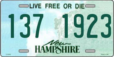NH license plate 1371923