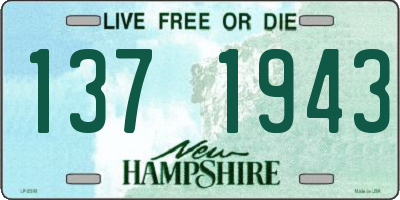 NH license plate 1371943