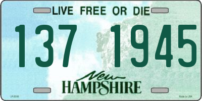 NH license plate 1371945