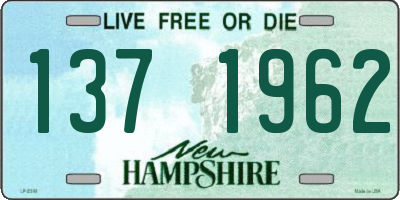 NH license plate 1371962