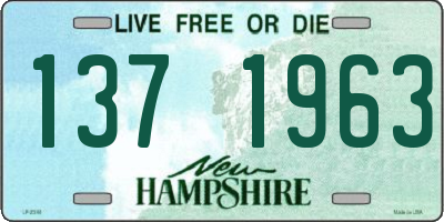 NH license plate 1371963