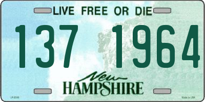 NH license plate 1371964