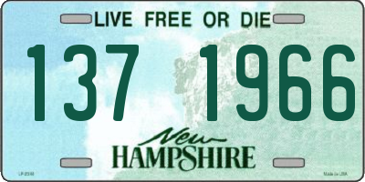 NH license plate 1371966
