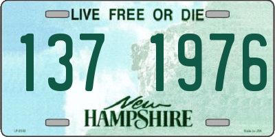 NH license plate 1371976