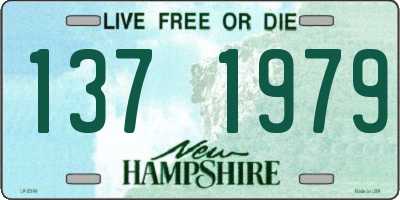 NH license plate 1371979