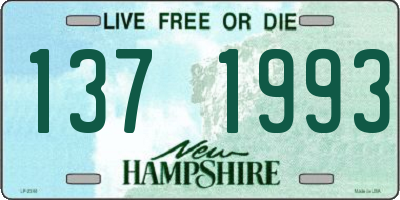 NH license plate 1371993
