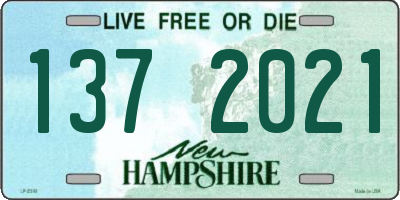 NH license plate 1372021