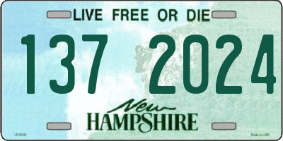 NH license plate 1372024