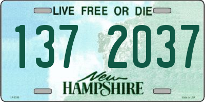 NH license plate 1372037