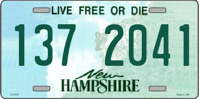 NH license plate 1372041