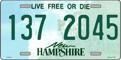 NH license plate 1372045