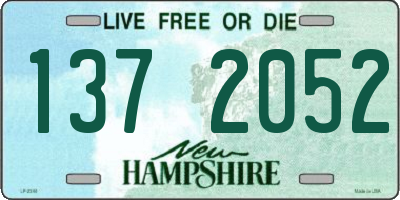 NH license plate 1372052