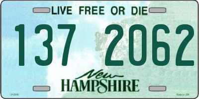 NH license plate 1372062