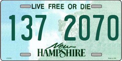 NH license plate 1372070