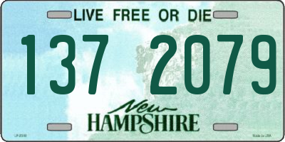 NH license plate 1372079