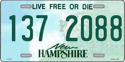 NH license plate 1372088